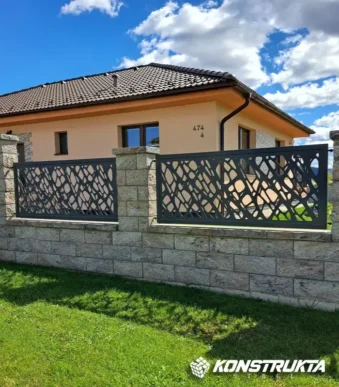 Dizajnové oplotenie v Spišskom Hrhove, katalógový model 010.